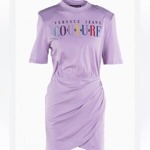 Versace Jeans Collection Lilac Mini Dress